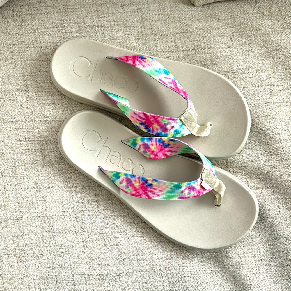 Chaco Fip Flop, Tie Dye 8